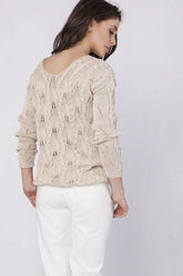 MKM sporty elegance stylizations knitted sweatshirt  Adomoo